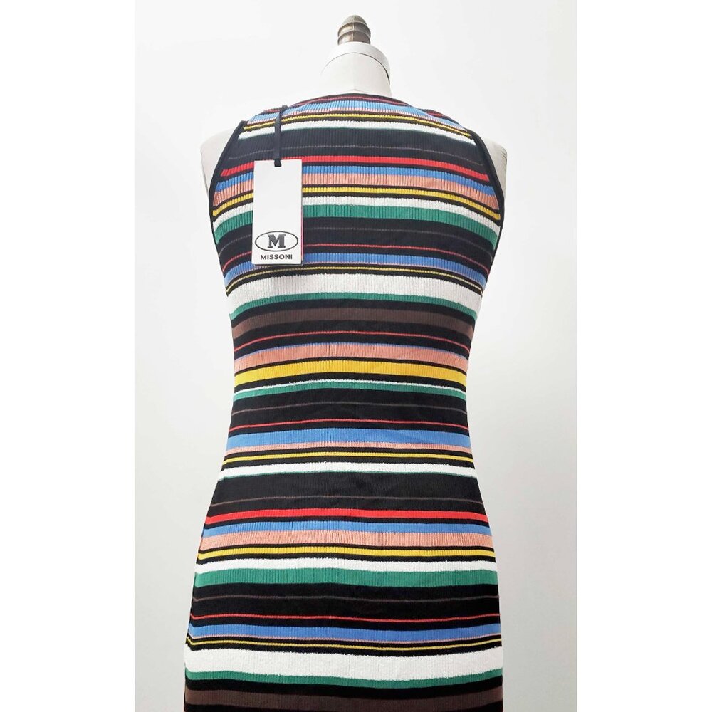 Missoni Womens Sleeveless Striped Knit Long Colorful Tube Dress 42 / 6 NWT - Picture 14 of 14